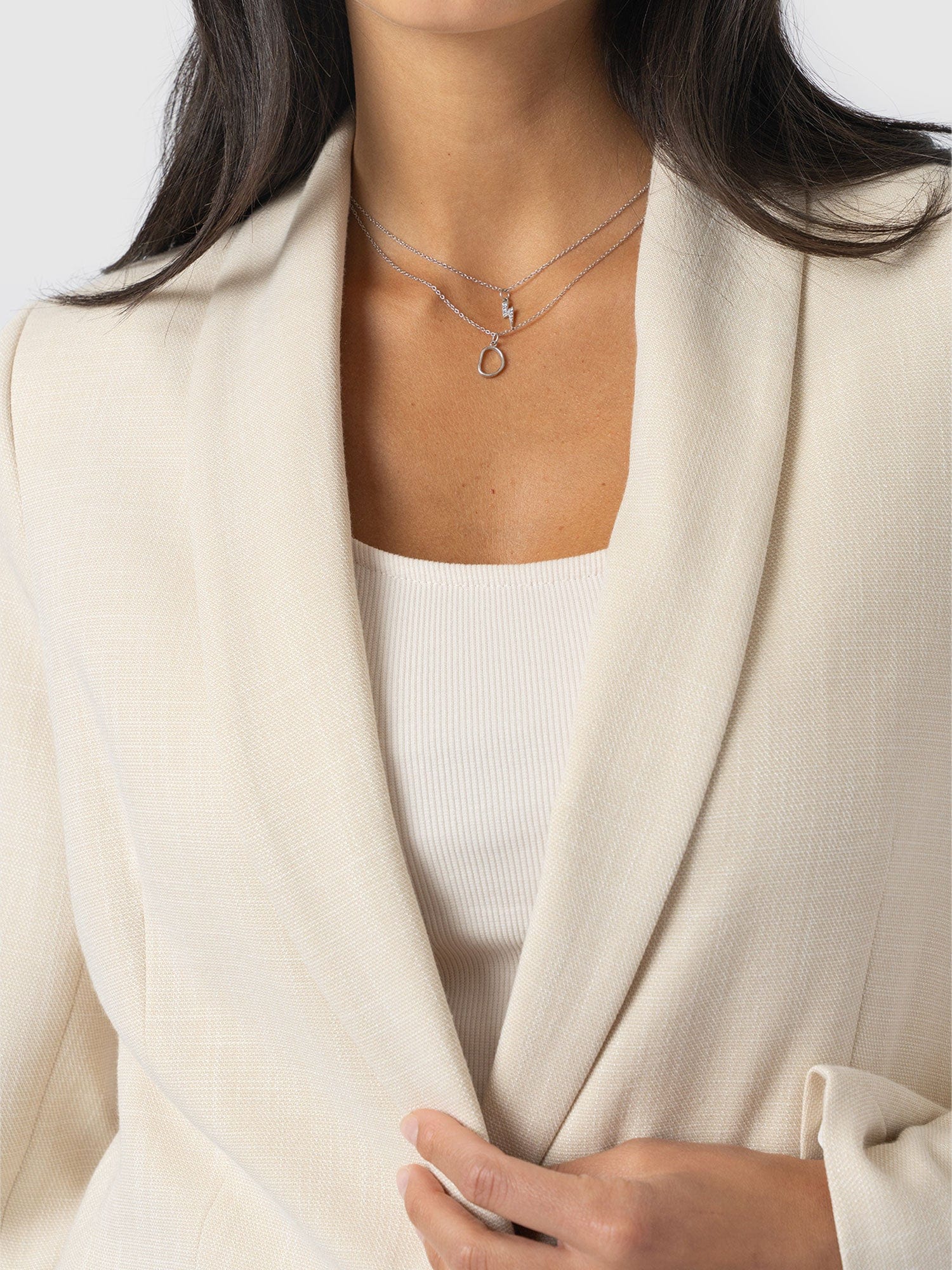 Argent Blazer - Cream - Women's Jackets | Saint + Sofia® USA